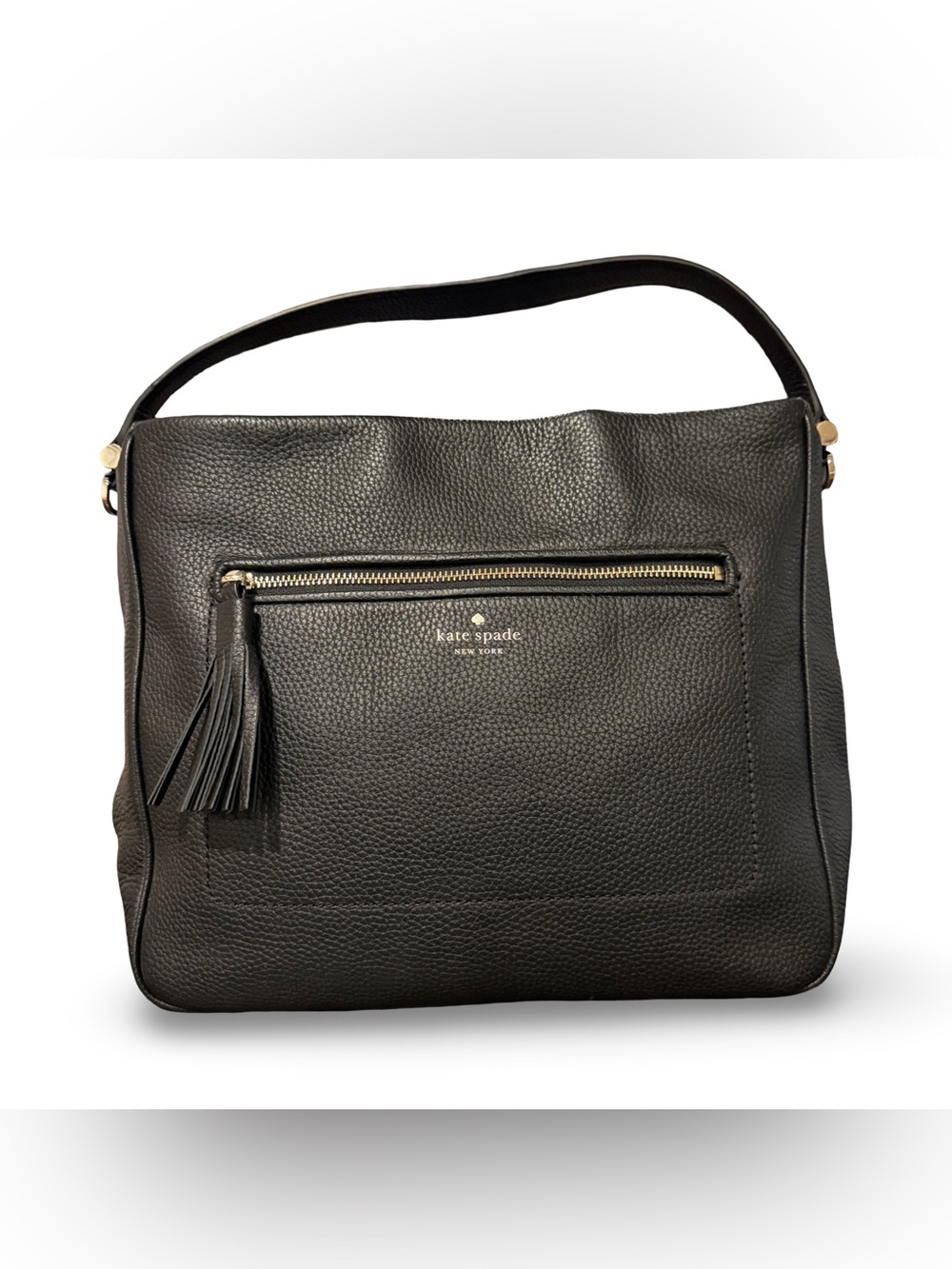Kate Spade Michaela Chester Street Black Leather Hobo Bag